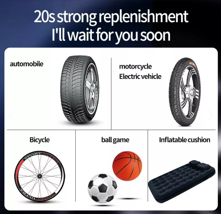 Compresor Inflador De Neumaticos Portatil